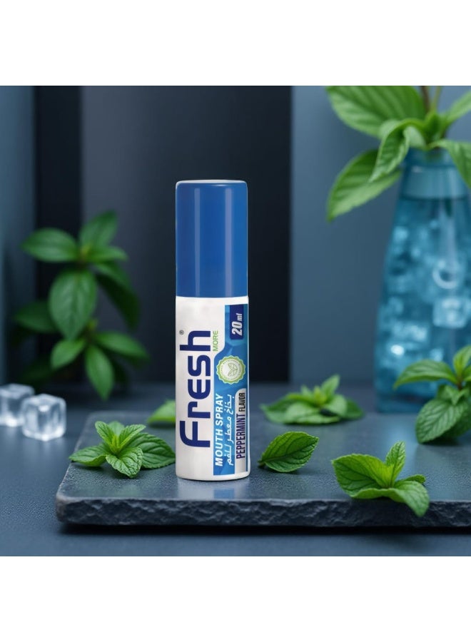 Fresh More Papermint Flavour Mouth Spray, - Instant Fresh Breath, Pocket - Size , 20ml Breath Freshner. - Image 2